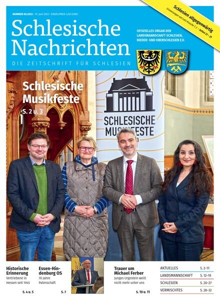 Schlesische Nachrichten – Nr 6 2023 Cover