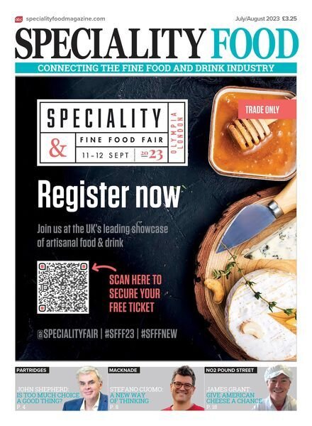 Speciality Food – August 2023 Cover