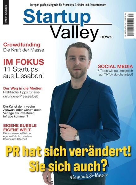 StartupValley – 30 Juni 2023 Cover