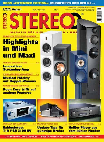 STEREO – August 2023 Cover