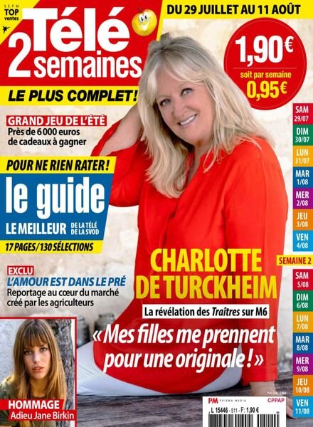 Tele 2 Semaines – 29 Juillet 2023 Cover