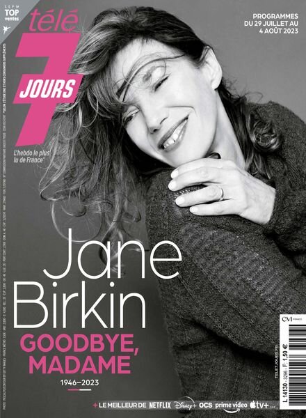 Tele 7 Jours – N 3296 – 29 Juillet 2023 Cover