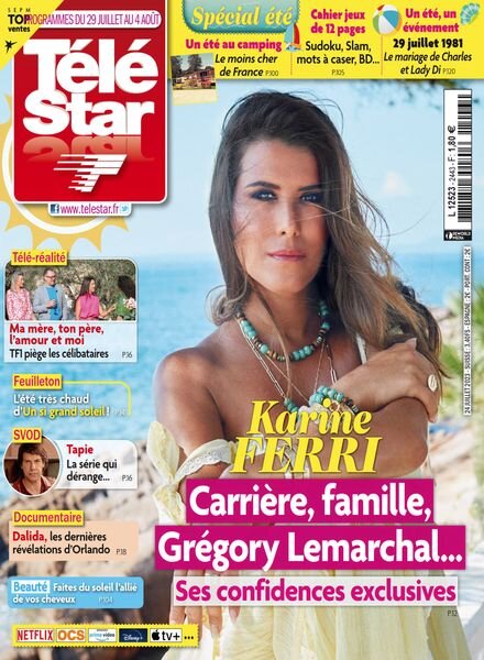 Tele Star – N 2443 – 29 Juillet 2023 Cover