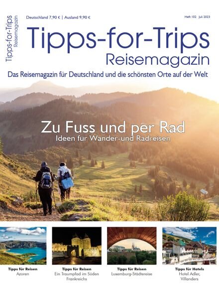 Tipps for Trips – Juli 2023 Cover