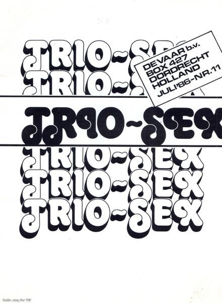 Trio Sex – 11 Cover