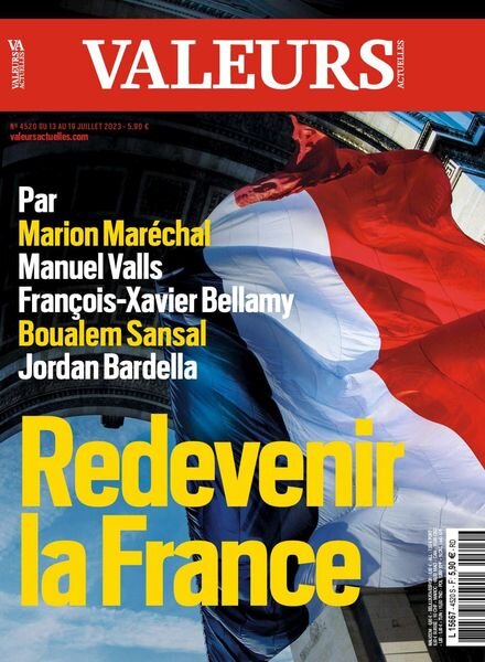 Valeurs actuelles – 13 juillet 2023 Cover