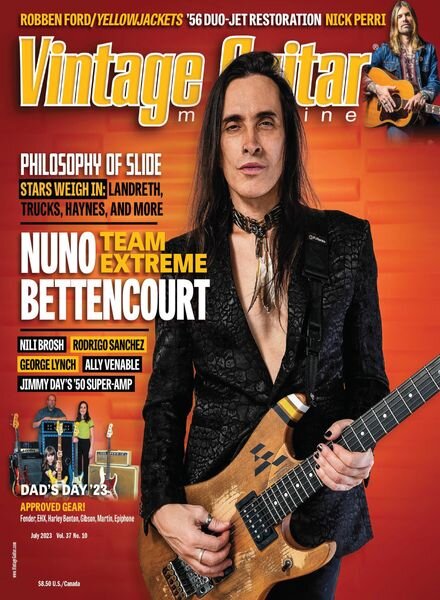 Vintage Guitar – August 2023 Cover