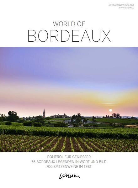Vinum – World of Bordeaux 2023 Cover