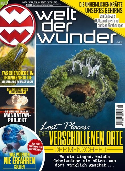 Welt der Wunder – August 2023 Cover