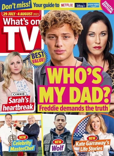 What’s on TV – 29 July 2023 Cover
