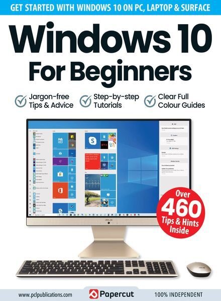Windows 10 For Beginners – July 2023 Cover
