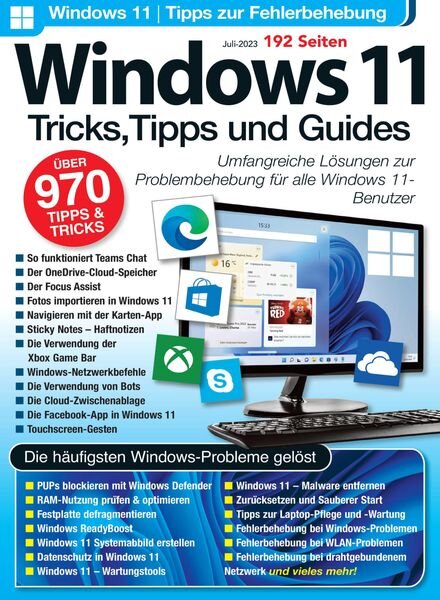 Windows 11 Tricks Tipps und Guides – Juli 2023 Cover