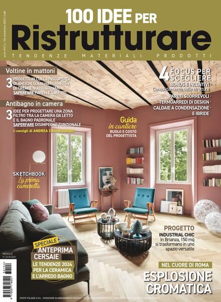 100 Idee per Ristrutturare – Settembre 2023 Cover