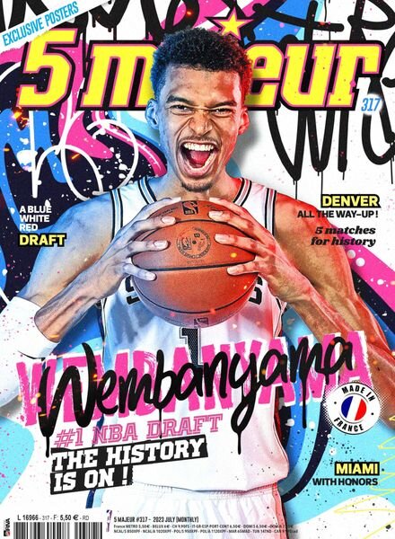 5 Majeur Basket English Edition – Issue 317 – July 2023 Cover
