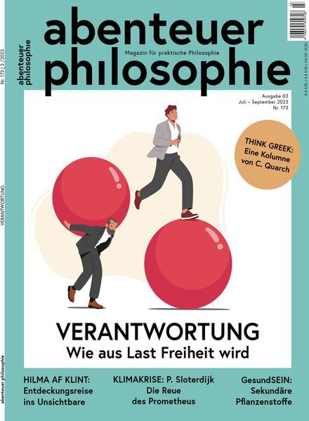 Abenteuer Philosophie – Juli-September 2023 Cover