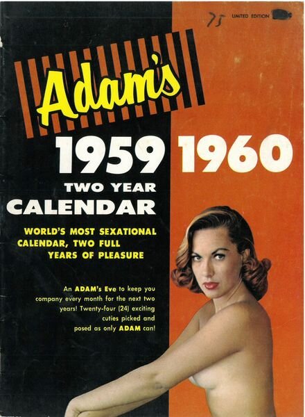 Adam’s 1959-1960 Two Year Calendar Cover