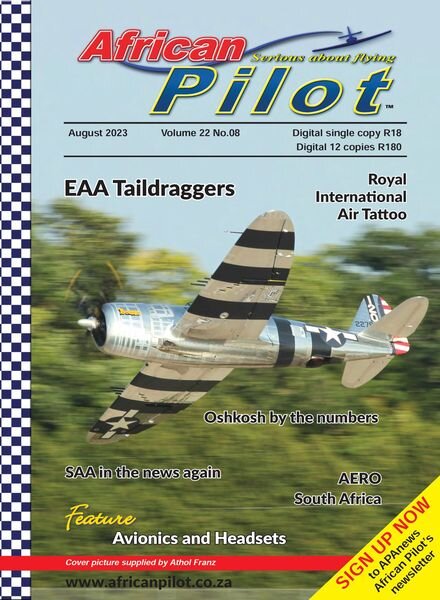 African Pilot Magazine – August 2023 Cover