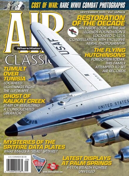 Air Classics Where History Flies! – September 2023 Cover
