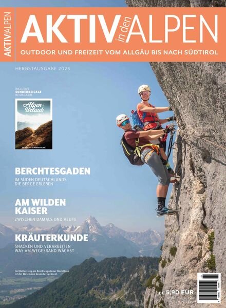 Aktiv in den Alpen – Herbst 2023 Cover