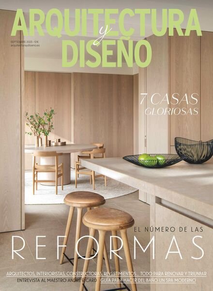 Arquitectura y Diseno – Septiembre 2023 Cover