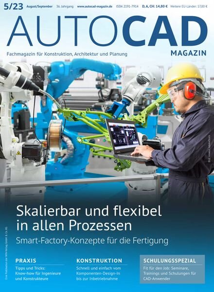 Autocad & Inventor Magazin – August-September 2023 Cover