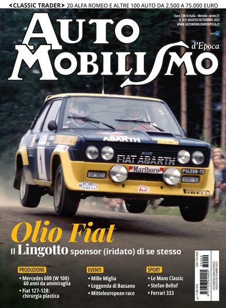 Automobilismo d’Epoca – Settembre 2023 Cover