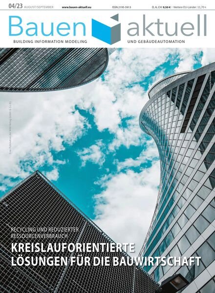 Bauen Aktuell – August-September 2023 Cover
