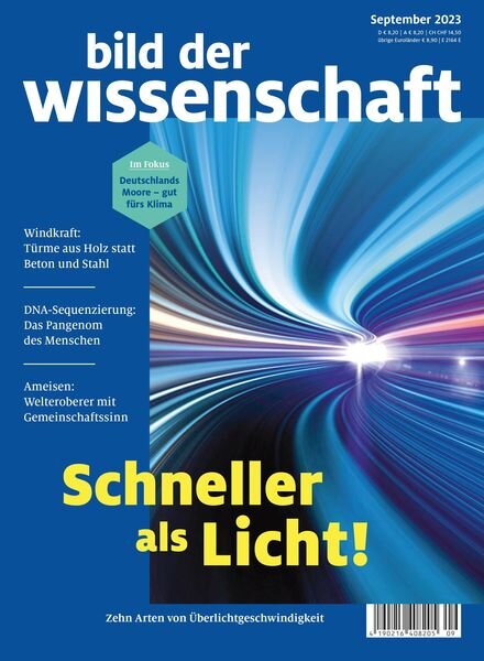 Bild der Wissenschaft – September 2023 Cover