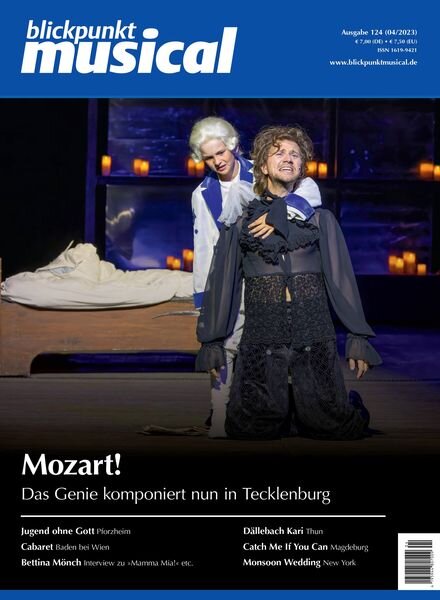 Blickpunkt Musical – August 2023 Cover