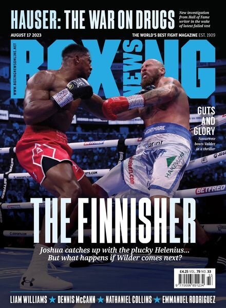 Boxing News – 17 August 2023 Cover