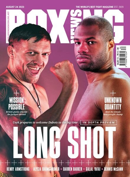Boxing News – 24 August 2023 Cover