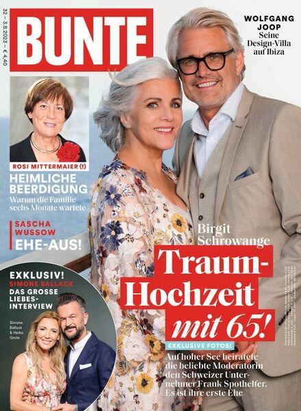 Bunte – 3 August 2023 Cover