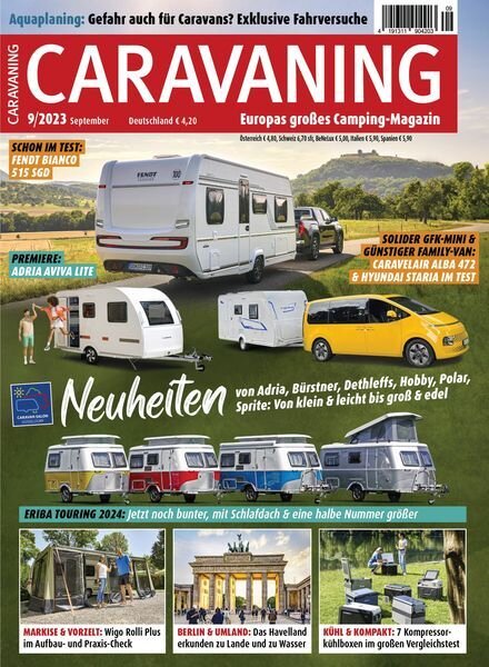 Caravaning – September 2023 Cover