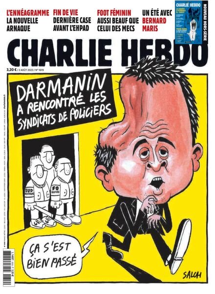 Charlie Hebdo – 2 Aout 2023 Cover