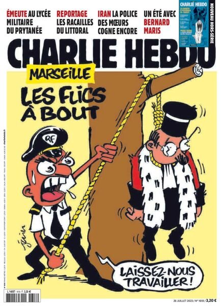 Charlie Hebdo – 26 Juillet 2023 Cover