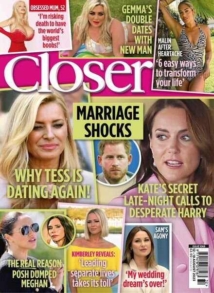 Closer UK – Issue 1069 – 12 August 2023 Cover