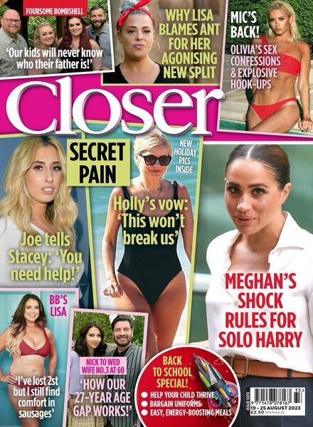 Closer UK – Issue 1070 – 19 August 2023 Cover