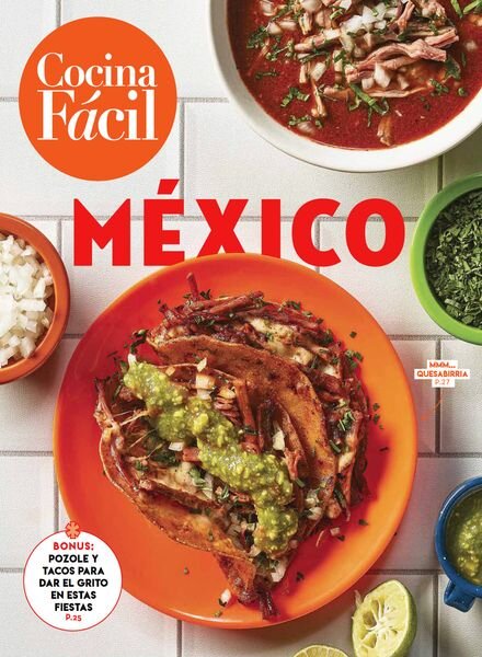 Cocina Facil Mexico – Agosto 2023 Cover