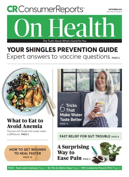Consumer Reports on Health – September 2023 Cover