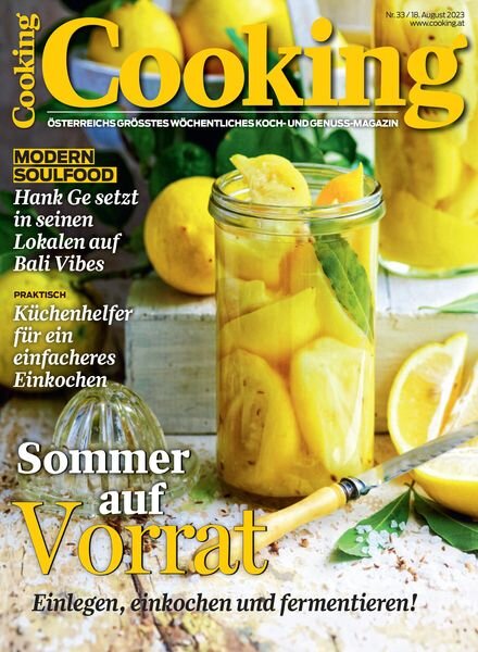 Cooking Austria – 18 August 2023 Cover