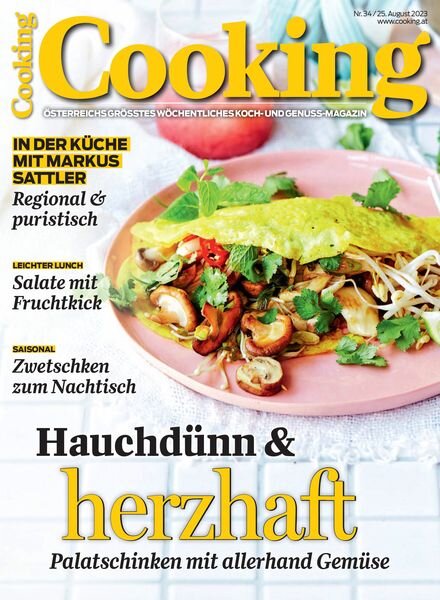 Cooking Austria – 25 August 2023 Cover
