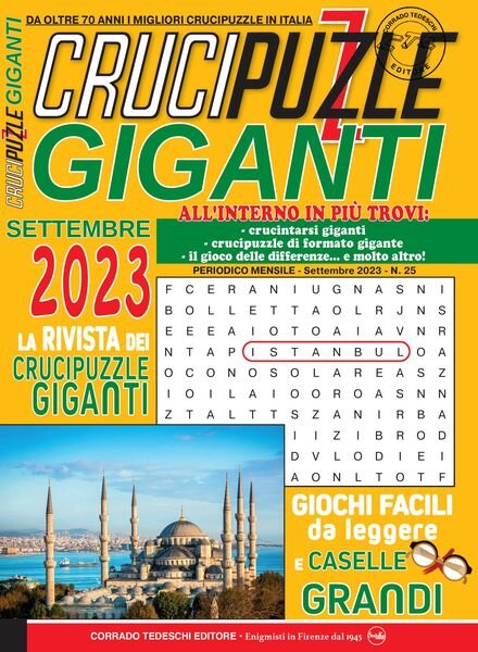Crucipuzzle Giganti – Settembre 2023 Cover
