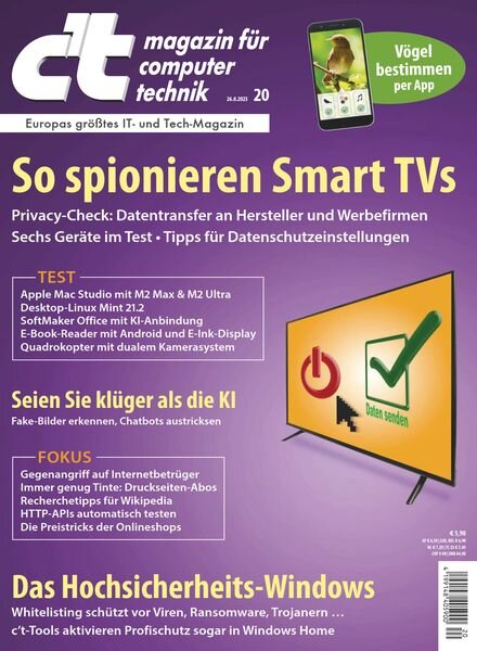 c’t Magazin – 25 August 2023 Cover