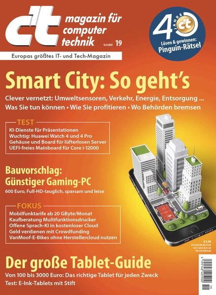 c’t Magazin fur Computertechnik – August 2023 Cover