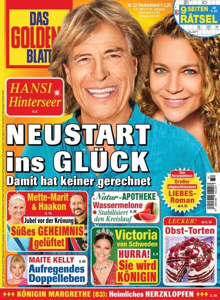 Das Goldene Blatt – 5 August 2023 Cover