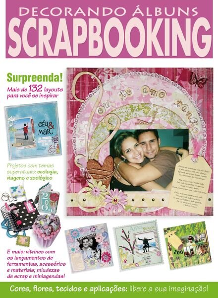 Decorando albuns Scrapbooking – Agosto 2023 Cover