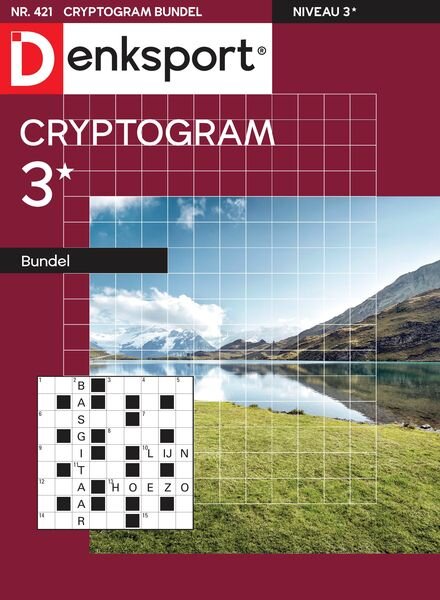 Denksport Cryptogrammen 3 bundel – 10 Augustus 2023 Cover