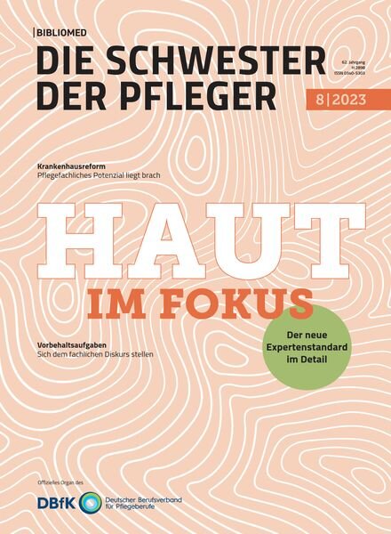 Die Schwester Der Pfleger – Nr 8 2023 Cover