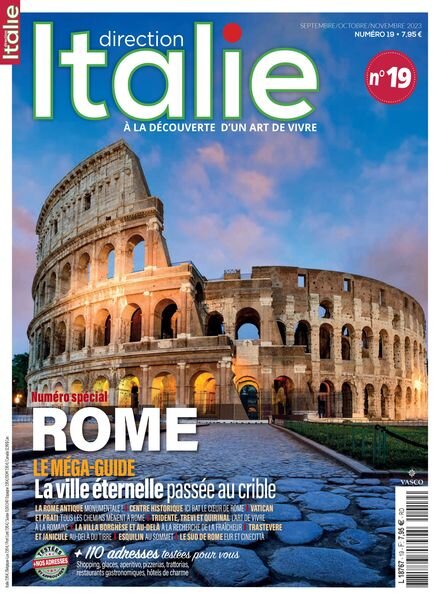 Direction Italie – Septembre-Novembre 2023 Cover