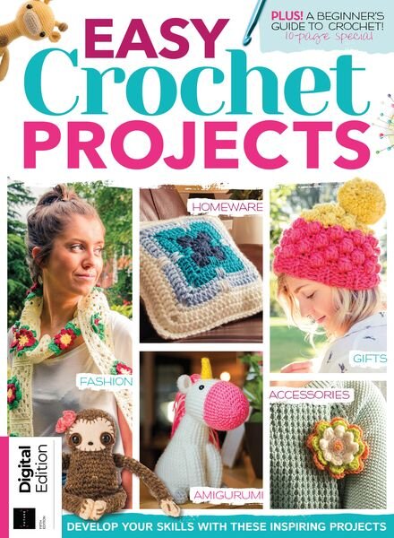 Easy Crochet Projects – 5th Edition – August 2023 Cover